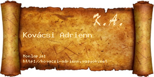 Kovácsi Adrienn névjegykártya